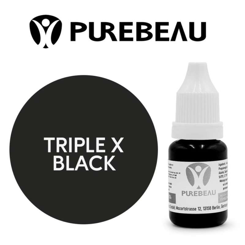 Pigment pour Maquillage Permanent stérile Triple X BLACK | Purebeau