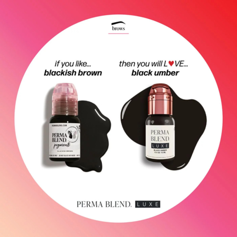 Pigment pour Maquillage Permanent TRICHOPIGMENTATION PERMABLEND LUXE Black Umber