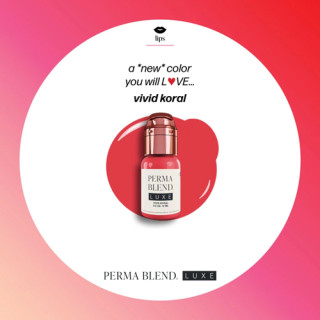 Pigment pour Maquillage Permanent PERMA BLEND LUXE 14ml stérile Vivid Koral