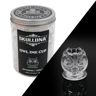 Caps Plastique dur Hibou 20x20mm lot de 70 pcs | SKULLDNA