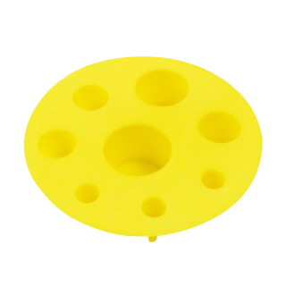 Plateau Caps Rond Jaune 8 cm | Inovel