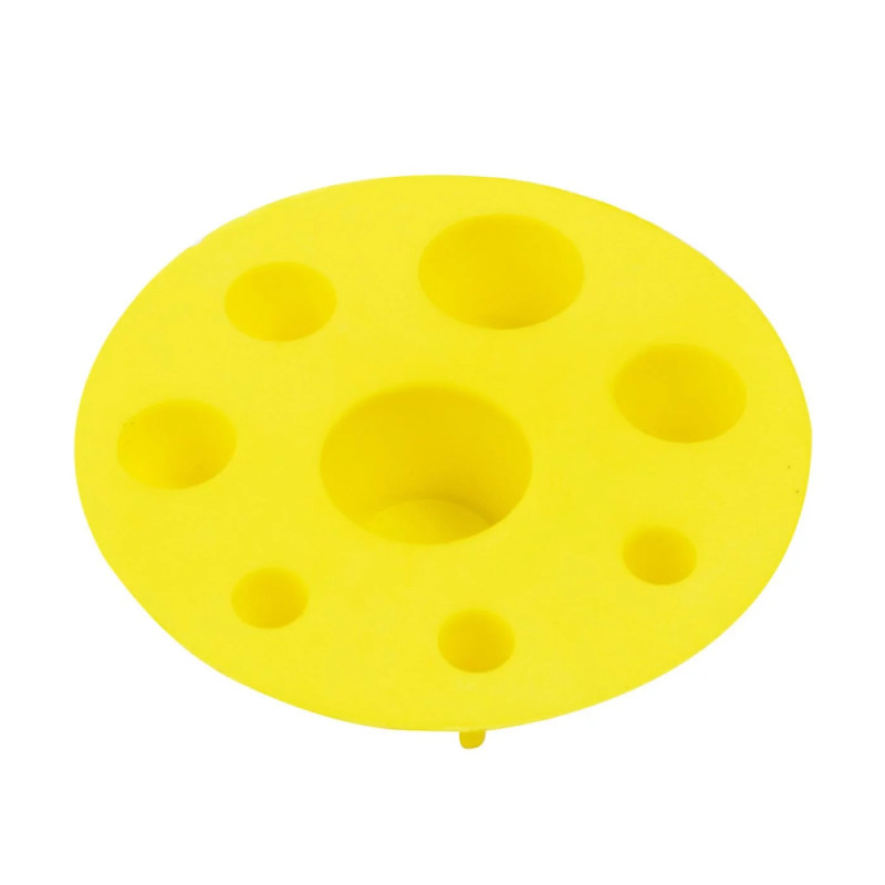Plateau Caps Rond Jaune 8 cm | Inovel