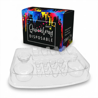 Boite de 50 Plateaux jetables pour cartouches /caps /gobelet