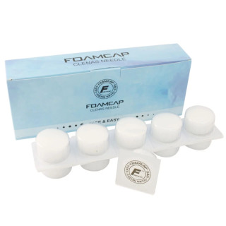 Foamcaps- Pot individuel pour nettoyage des aiguilles boîte de 20 pcs