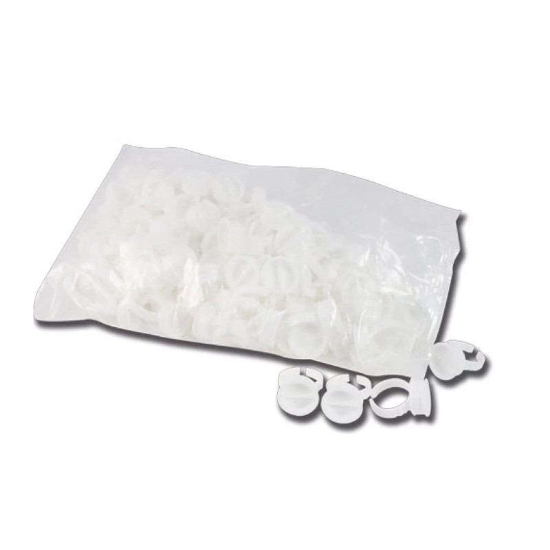 100 Bagues cupule jetable 15mm avec séparation