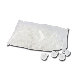 100 Bagues cupule jetable 15mm