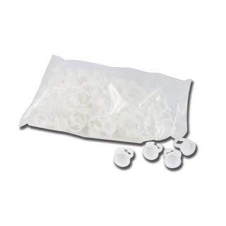 100 Bagues cupule jetable 15mm