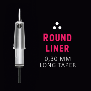 Aiguilles Round Liner 1/4 de Tour à membrane Ø 0,30 Long Taper | Inov'M