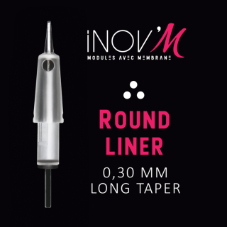 Aiguilles Round Liner 1/4 de Tour à membrane Ø 0,30 Long Taper | Inov'M