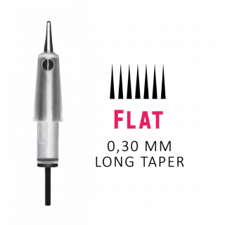 Aiguilles Flat 1/4 de Tour à membrane Ø 0,30 Long Taper |Inov'M