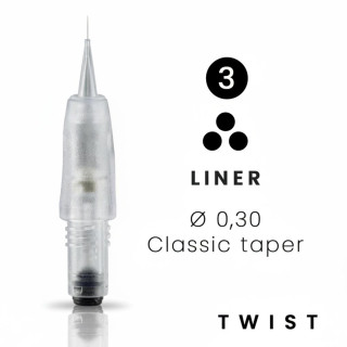 3 Aiguilles Liner  Ø 0.30 | Twist by Amiea