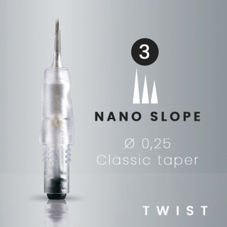 Aiguilles Nano Slope  Ø 0.25 | Twist by Amiea