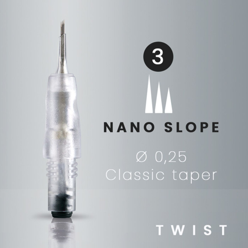 Aiguilles Nano Slope  Ø 0.25 | Twist by Amiea