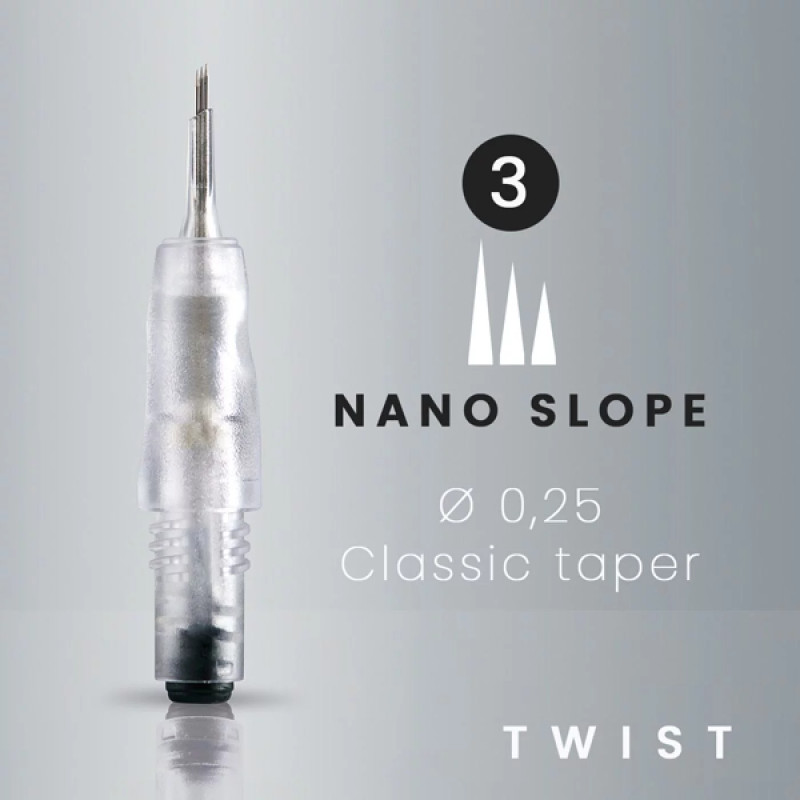 Aiguilles Nano Slope  Ø 0.25 | Twist by Amiea