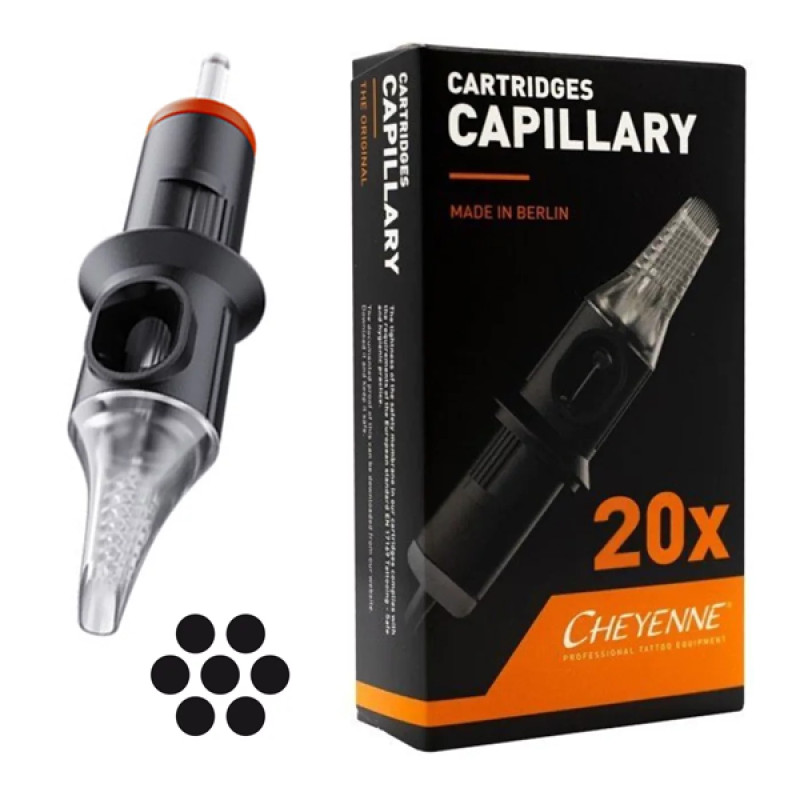Cartouches de tatouage Capillary Traceuse (RL) - différents diamètres | Cheyenne