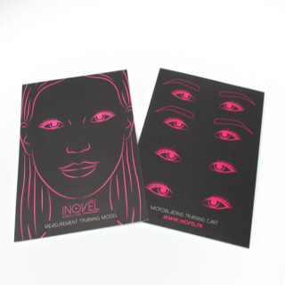 Cartes d'entrainement pour tracé de microblading | Inovel