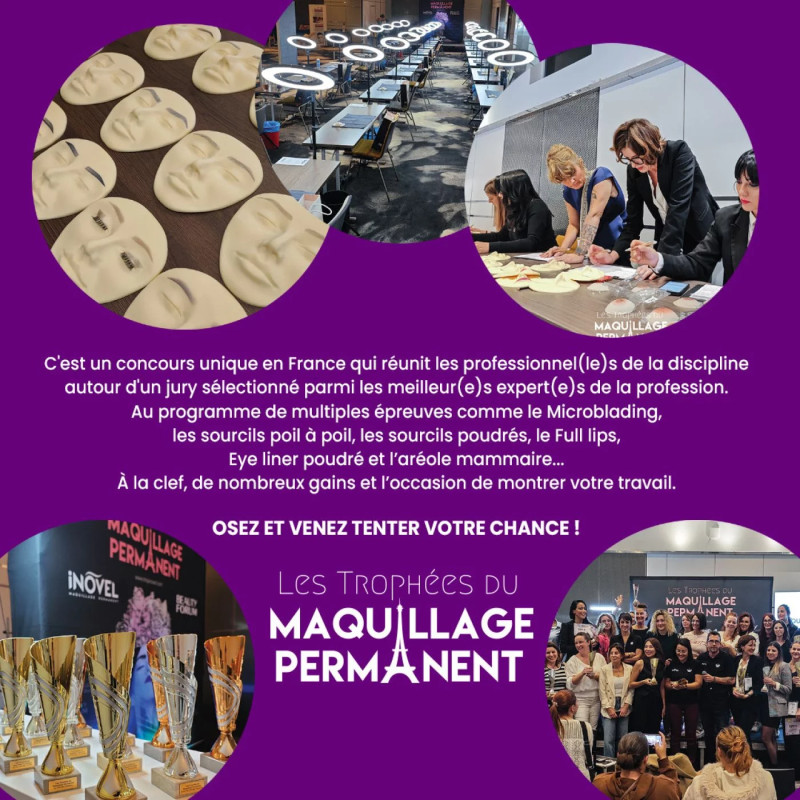 Inscription "Les trophées du maquillage permanent" Catégorie Microblading