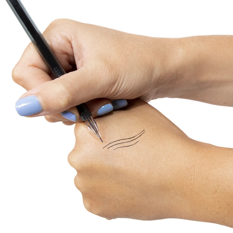 Noir - Marqueur pour dessiner les sourcils poil à poil | Biotek