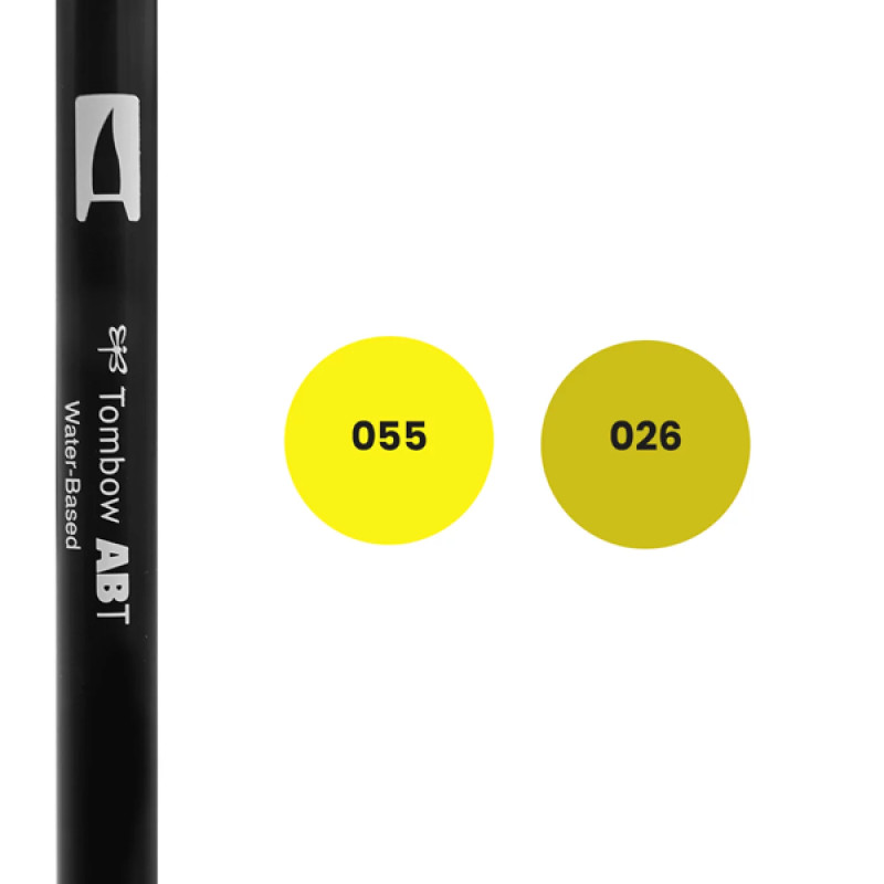 Feutres de couleur jaune à l'Unité ou en Pochette | Tombow
