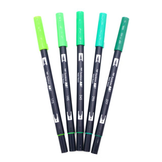 Feutres de couleur vert à l'Unité ou en Pochette | Tombow