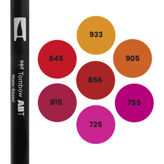 Feutres de couleurs rouge à orange à l'Unité ou en Pochette | Tombow