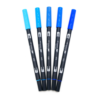 Feutres de couleur bleu à l'Unité ou en Pochette | Tombow