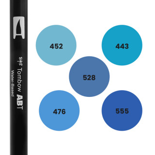 Feutres de couleur bleu à l'Unité ou en Pochette | Tombow