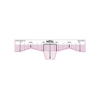 Règles de tracé adhésives pour les sourcils | Inovel