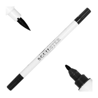 Lot de Feutres  double pointe stériles noirs | Squidster Piercing