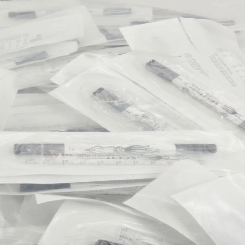 Lot de Feutres  double pointe stériles noirs | Squidster Piercing