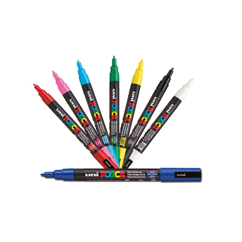 Marqueur pointe 1,5mm fine à l'unité | Posca