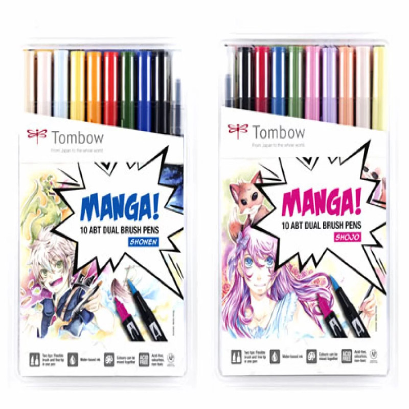 Set 10 couleurs Manga Shonen |Tombow