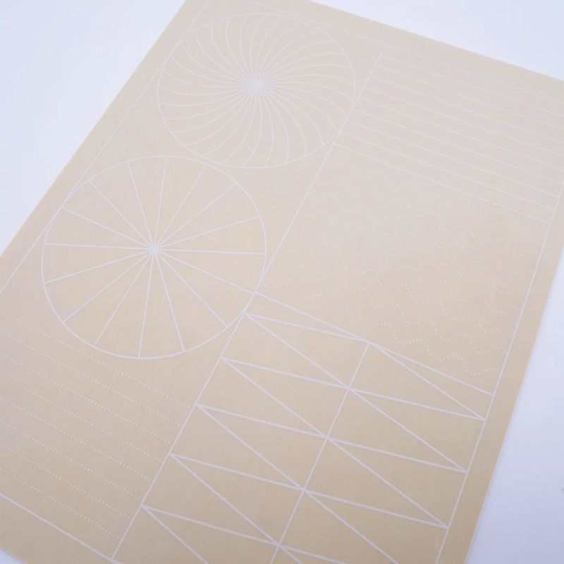 peau synthétique tracé motifs