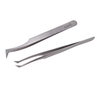 Pince acier inoxydable pour extension cils | Inovel