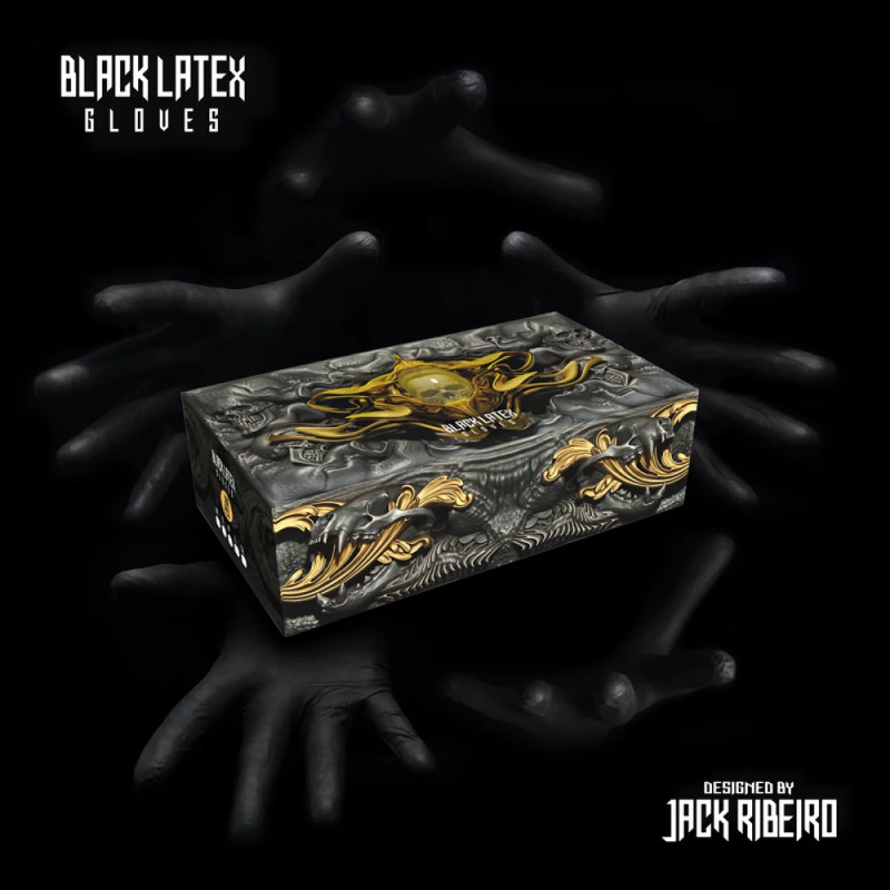 Gants latex noirs 6.2 g By Jack Ribeiro | Itc