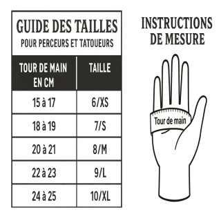 Gants nitrile noirs Tag - non poudrés | Itc