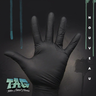Gants nitrile noirs Tag - non poudrés | Itc