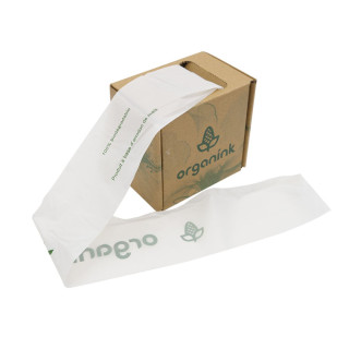 Boite de 100 protections ClipCord 6x80cm Blanche Biodégradable  | ORGANINK