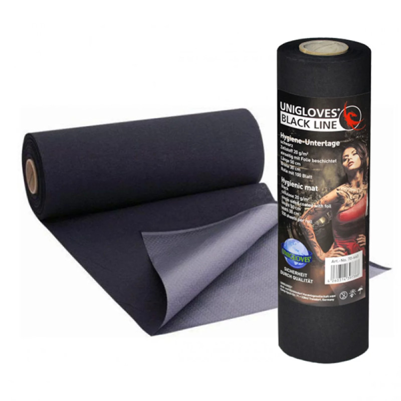 Rouleau de protection noir | Black Line par unigloves
