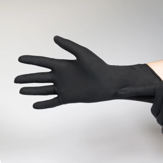 Gants latex noirs - non poudrés | Unigloves