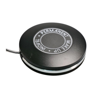 Pédale Aluminium Ronde Noire avec Câble 2 m Jack 6,35mm | Inovel