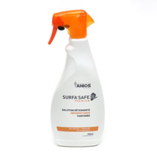 Mousse détergente désinfectante parfumée à l'orange Surfa'Safe Premium | Anios