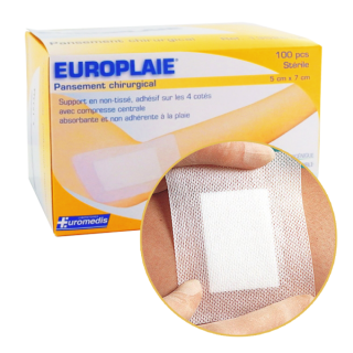 Boîte de 100 Pansements chirugicals Stériles  | Europlaie