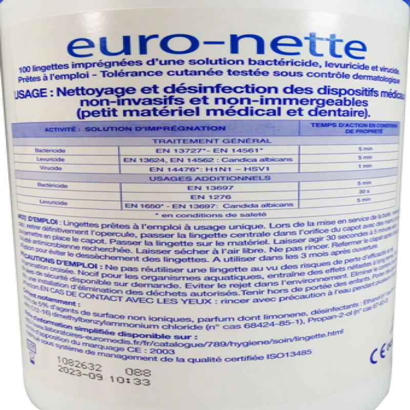Lingettes désinfectantes | Euro-nette