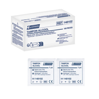 Tampon Alcoolisé 70 % | Euromedis