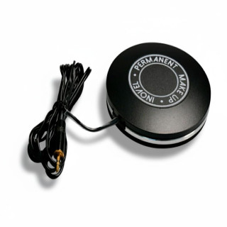 Pédale Aluminium Ronde Noire avec Câble 2 m Jack 3,5mm | Inovel