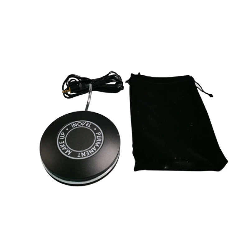 Pédale Aluminium Ronde Noire avec Câble 2 m Jack 3,5mm | Inovel