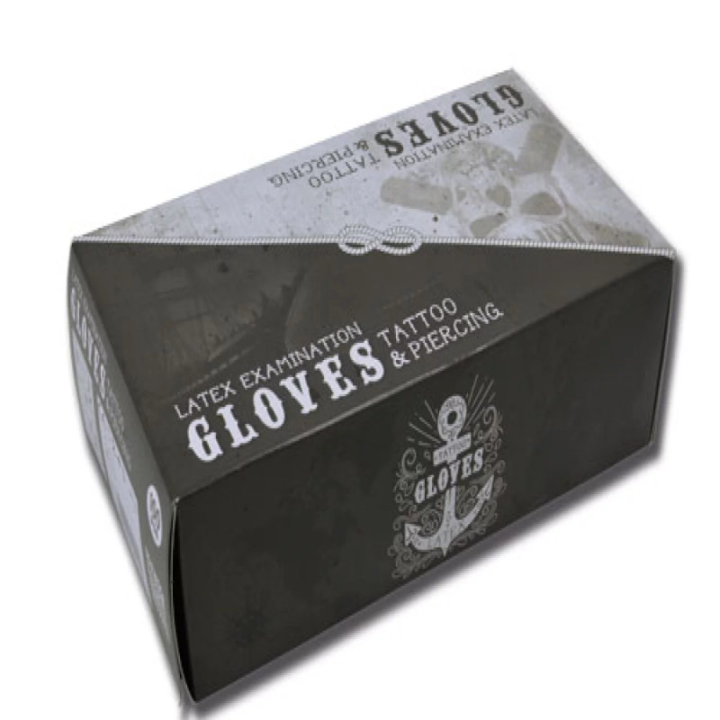 Taille L  (8/9) - boîte de 100 pcs | Gants latex blancs non poudrés Itc