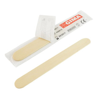 Boîte d'abaisse langue en bois stérile