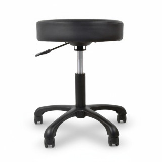 Tabouret assise ronde et pieds aluminium